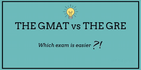 Title banner for GMAT vs GRE : which exam is easier?